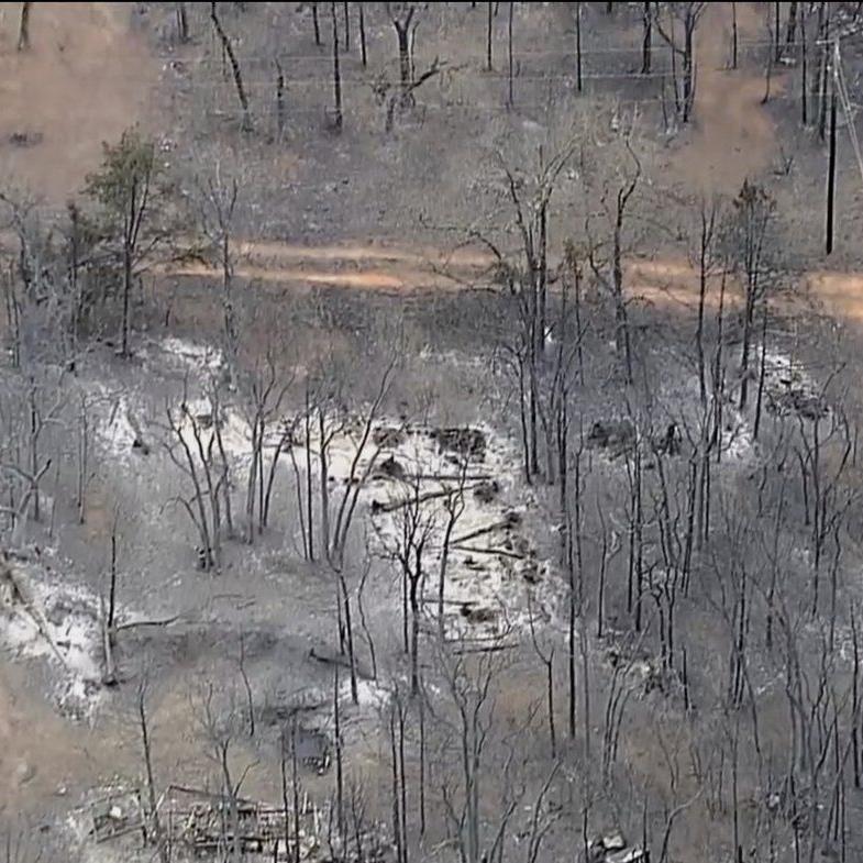 Oklahomans survey devastation after hundreds of homes are destroyed and damaged by wildfires